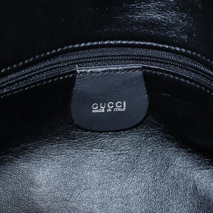 GUCCI Bamboo Hand Bag Suede Black Gold 001 2113 1638  ep5589