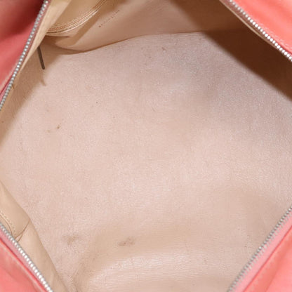 CHANEL COCO Mark Chain Hand Bag Leather Pink Silver CC ep6290