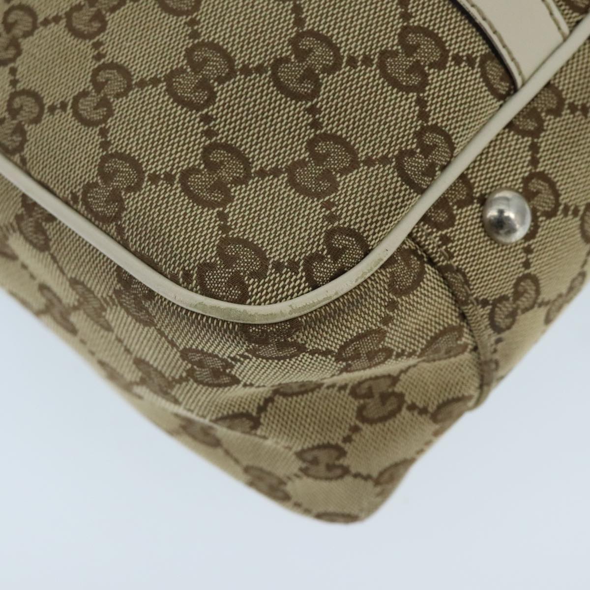 GUCCI GG Canvas GG Twins Tote Bag Beige Gold 232957  ep6314