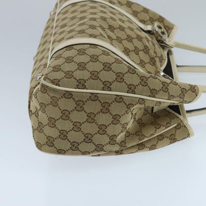 GUCCI GG Canvas GG Twins Tote Bag Beige Gold 232957  ep6314