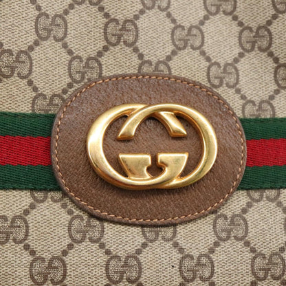 GUCCI GG Supreme Web Sherry Line Interlocking Tote Bag PVC Beige  ep6353