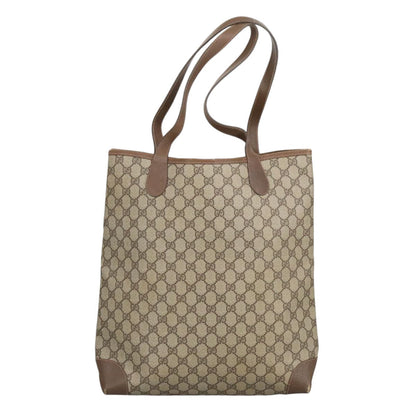 GUCCI GG Supreme Web Sherry Line Interlocking Tote Bag PVC Beige  ep6353