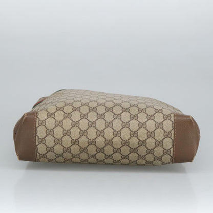 GUCCI GG Supreme Web Sherry Line Interlocking Tote Bag PVC Beige  ep6353
