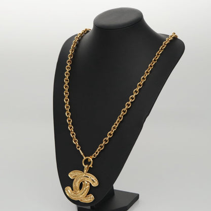 CHANEL Necklace metal Gold CC ep6760