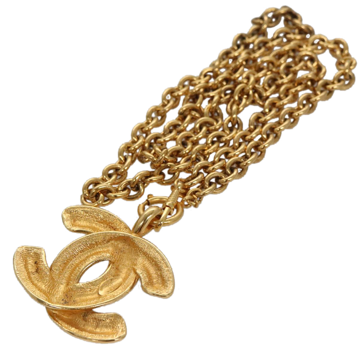 CHANEL Necklace metal Gold CC ep6760