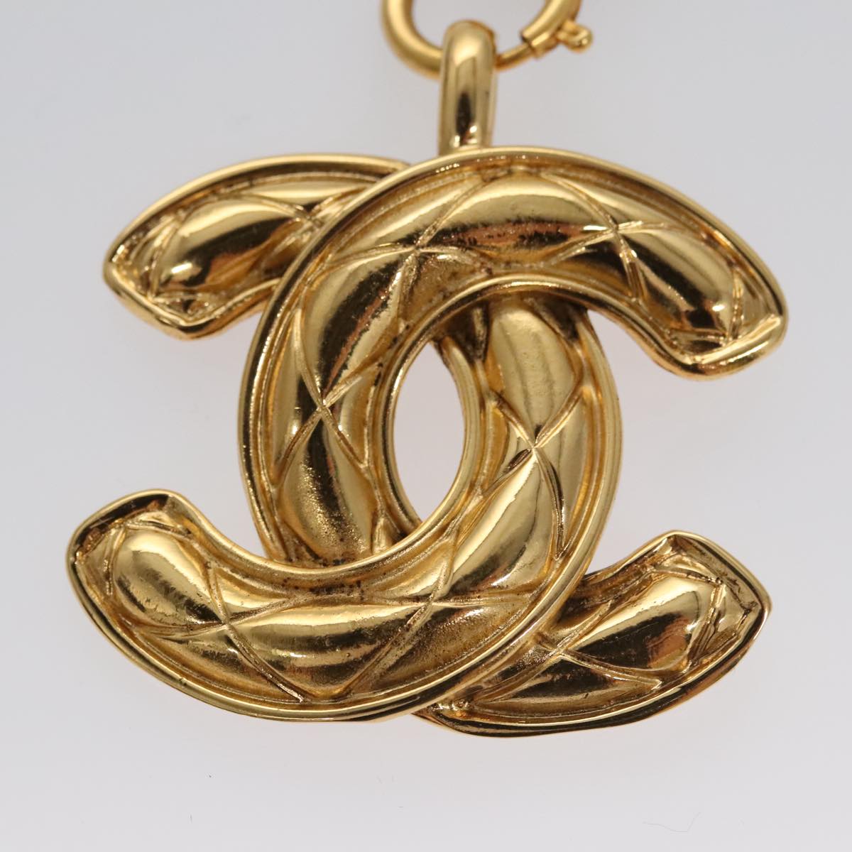 CHANEL Necklace metal Gold CC ep6760