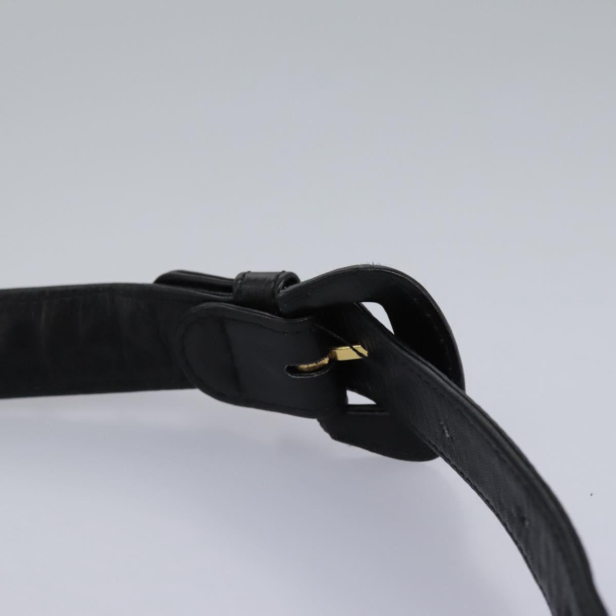 CHANEL Matelasse Chain Waist bag Lamb Skin Black Gold CC ep7397