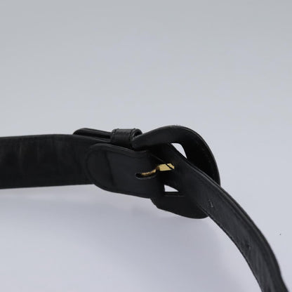 CHANEL Matelasse Chain Waist bag Lamb Skin Black Gold CC ep7397