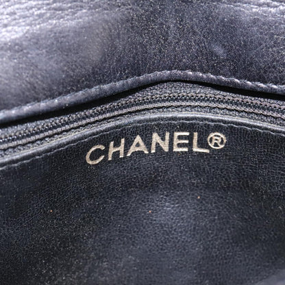 CHANEL Matelasse Chain Waist bag Lamb Skin Black Gold CC ep7397