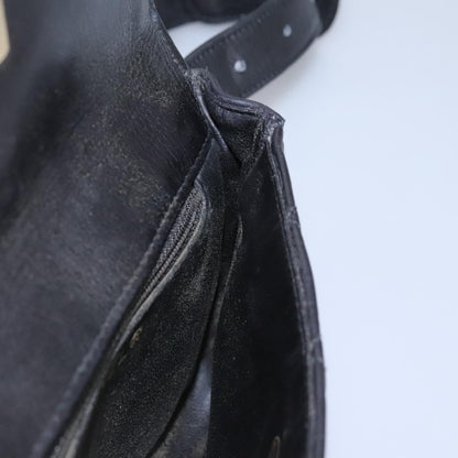CHANEL Matelasse Chain Waist bag Lamb Skin Black Gold CC ep7397