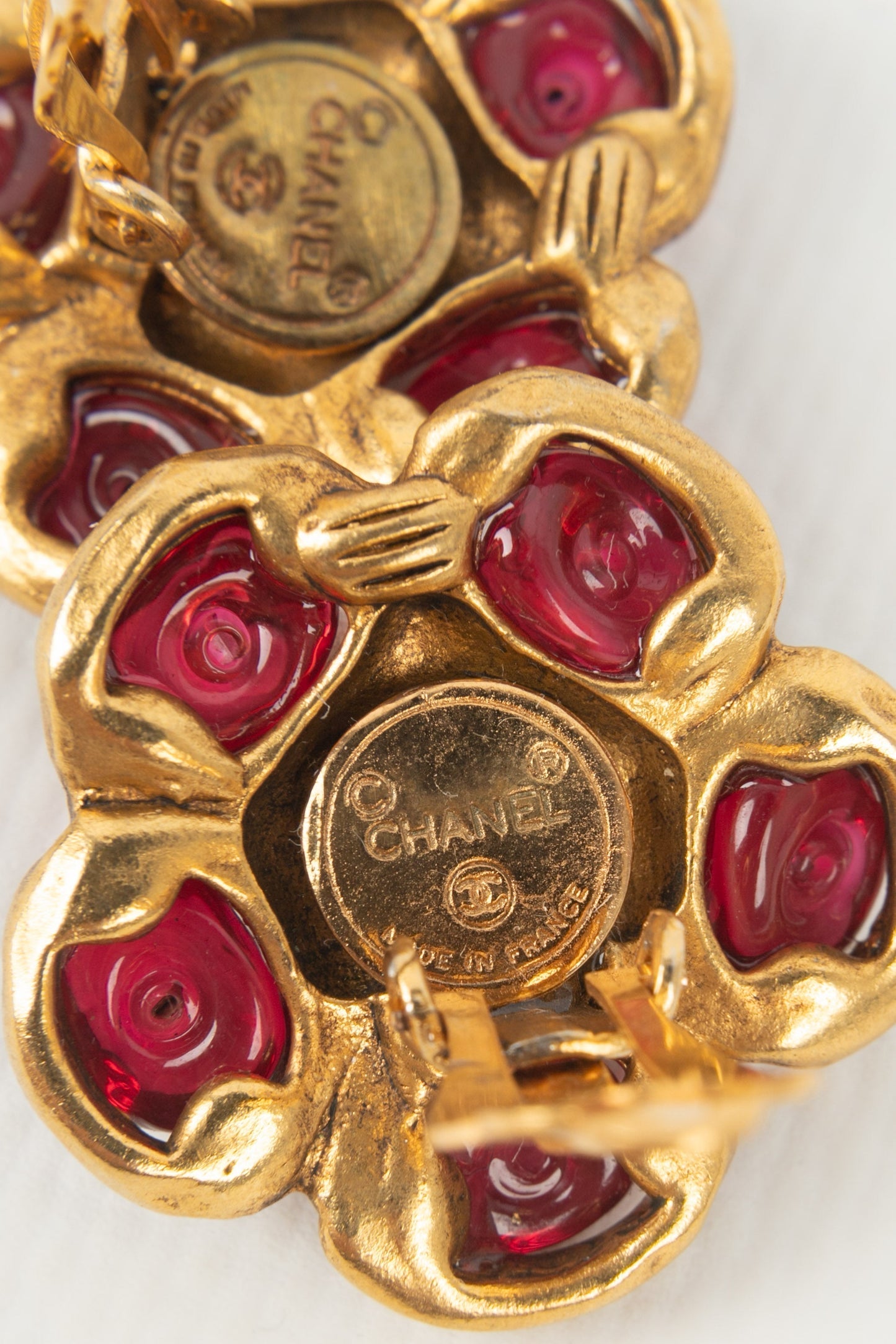Boucles d'oreilles fleurs Chanel
