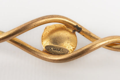 Broche dore Chanel