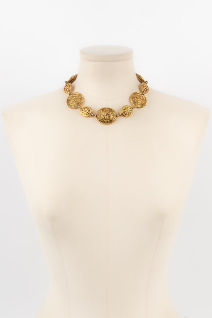 Collier dor Chanel 1980s