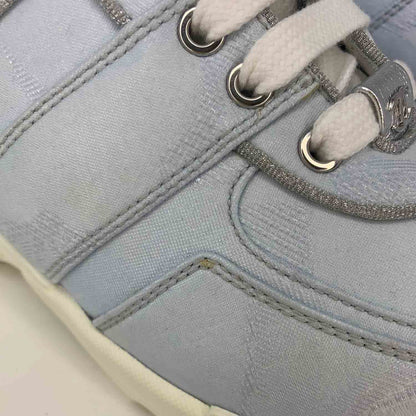 Chanel CC Low-Top Sneakers Sky Blue Sz 37