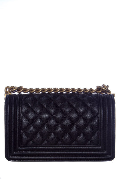 Chanel Black Small Boy Bag GHW Handbag