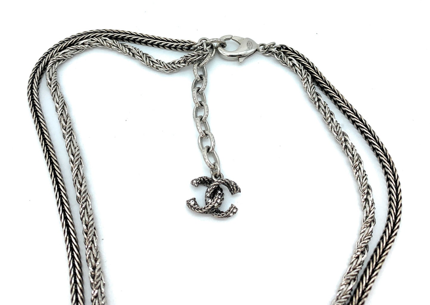 CHANEL 2017 Strass CC Paris-Cosmopolite Tassel Necklace