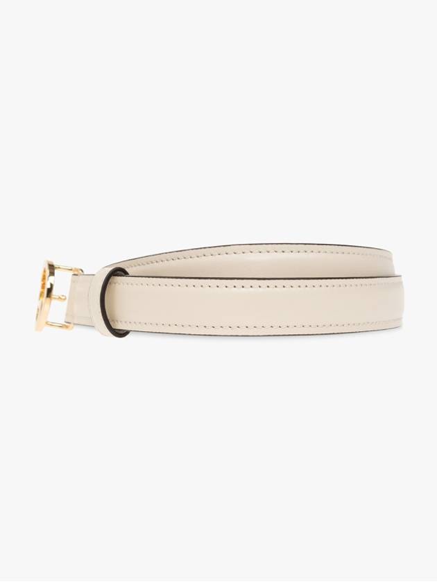 Gucci Blondie Thin Leather Belt White