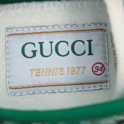 Gucci Canvas Trainers 34 Women's Green Tennis 1977 -