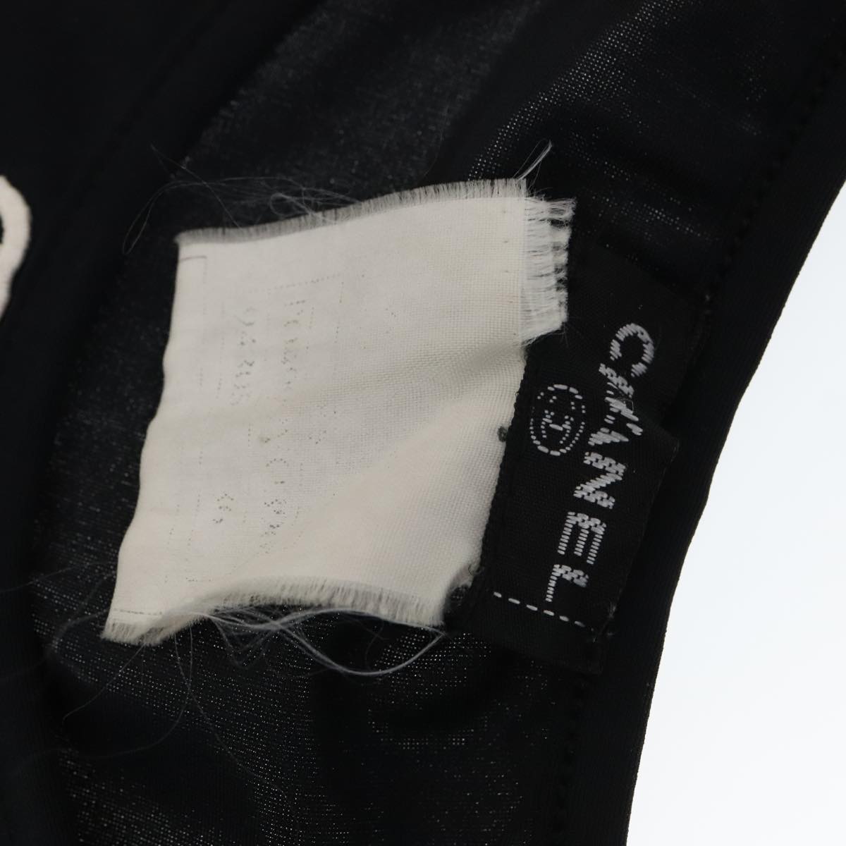 CHANEL Tank Top Silk Black CC FF0061