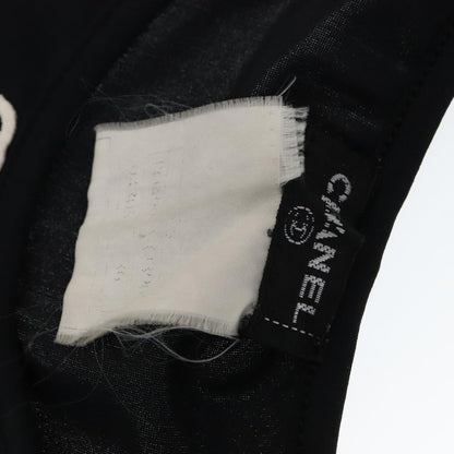 CHANEL Tank Top Silk Black CC FF0061