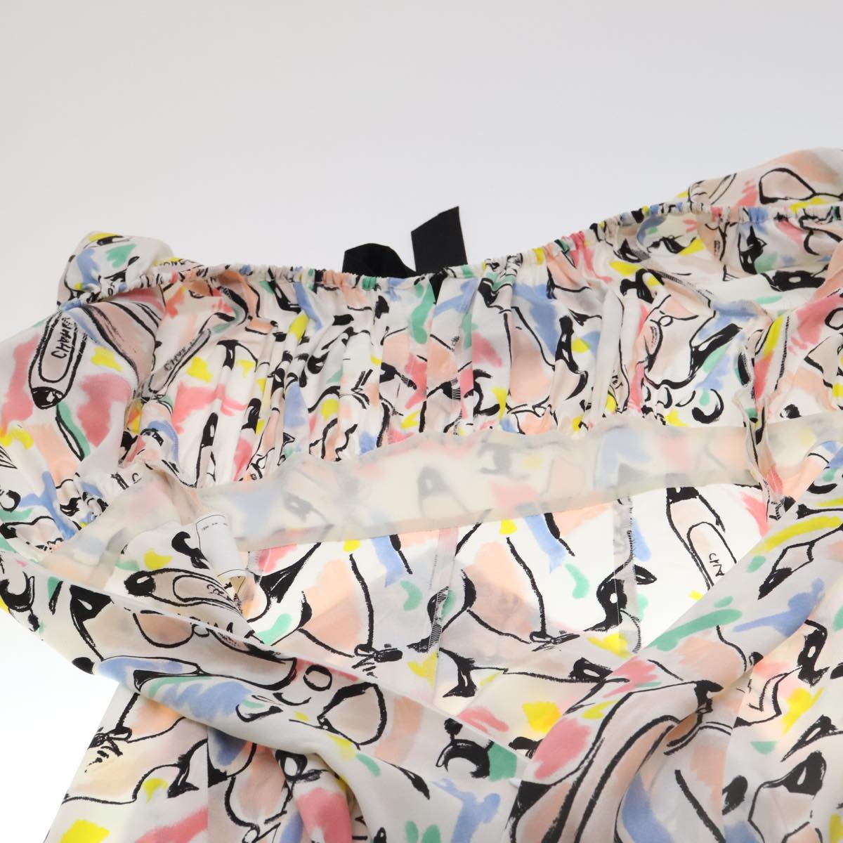 CHANEL One Piece Silk Multicolor CC FF0253