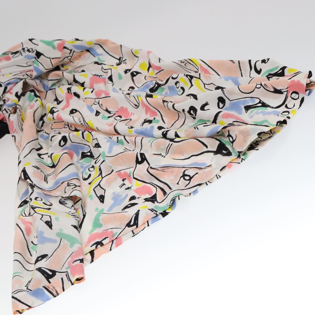 CHANEL One Piece Silk Multicolor CC FF0253