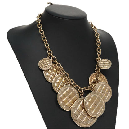 CHANEL Necklace metal Gold CC FF0709A