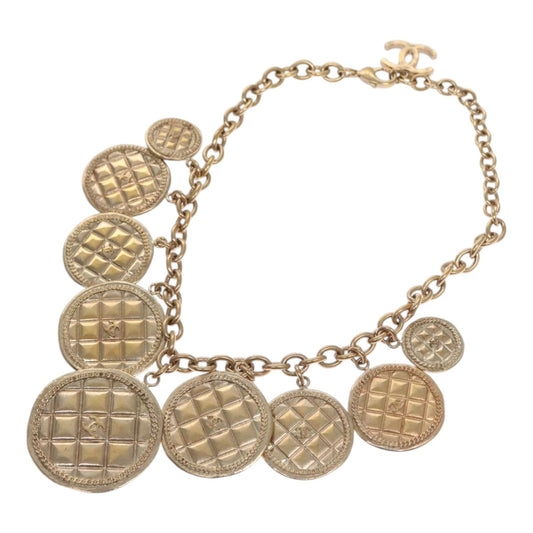 CHANEL Necklace metal Gold CC FF0709A