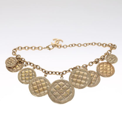 CHANEL Necklace metal Gold CC FF0709A