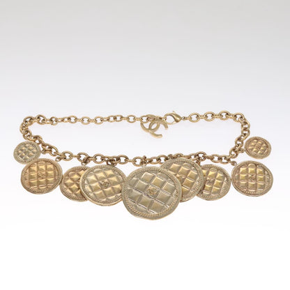CHANEL Necklace metal Gold CC FF0709A