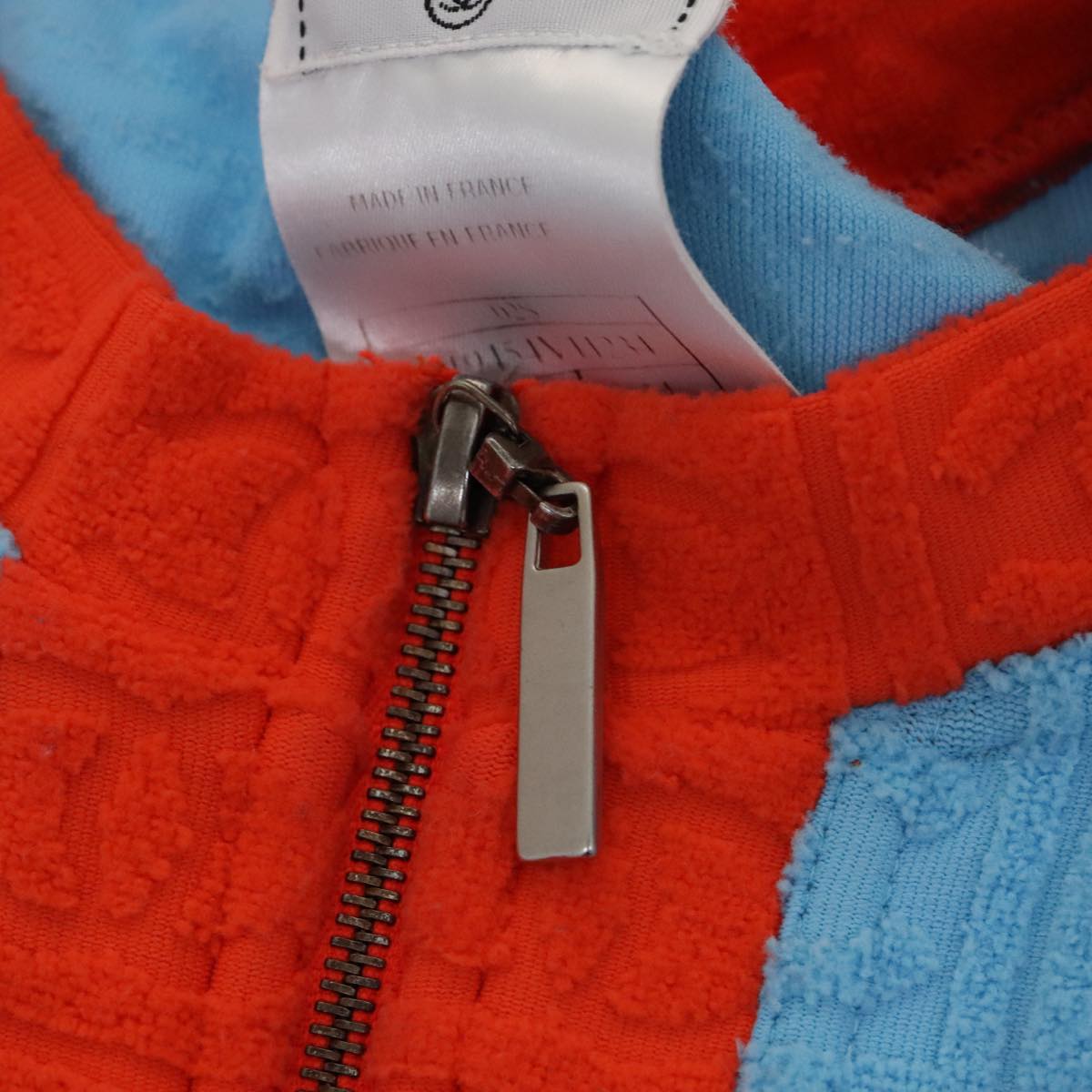CHANEL Short Sleeve Cotton Blue CC FF0787