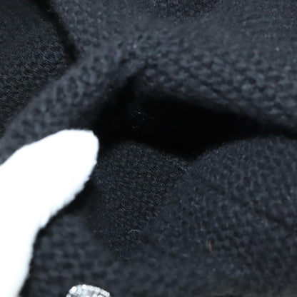 CHANEL Sweater Wool 36 Black CC FF1105