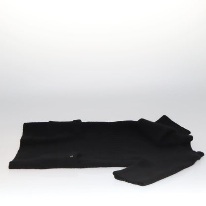 CHANEL Sweater Wool 36 Black CC FF1105
