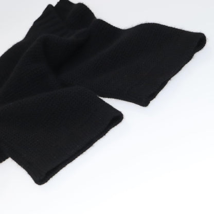 CHANEL Sweater Wool 36 Black CC FF1105