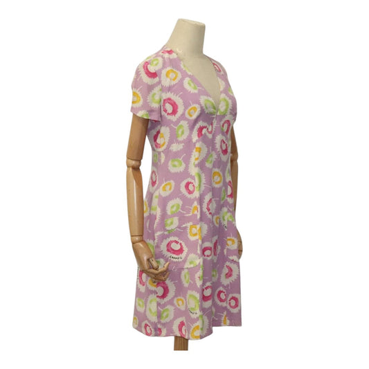 CHANEL One Piece Silk Multicolor CC FF1383