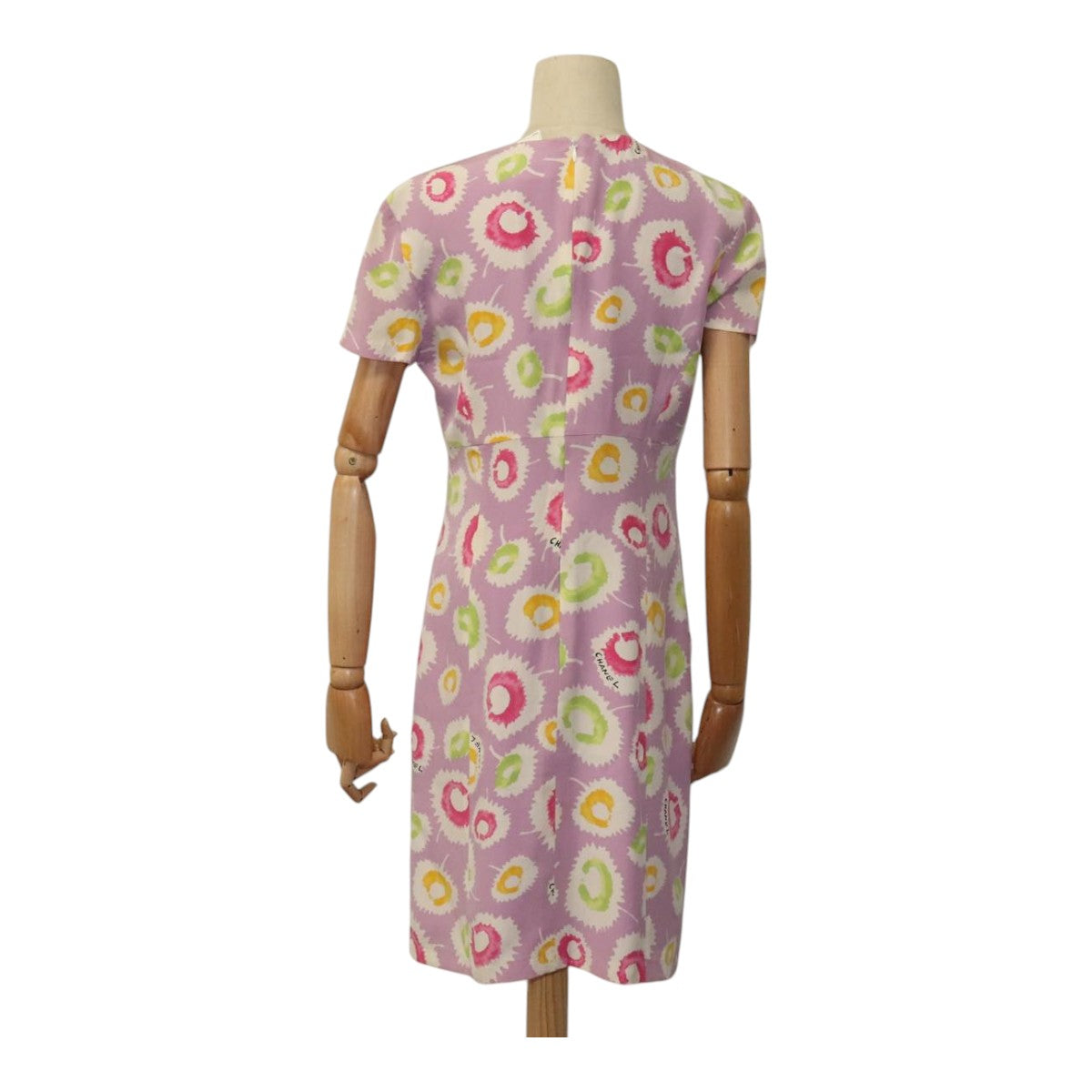 CHANEL One Piece Silk Multicolor CC FF1383