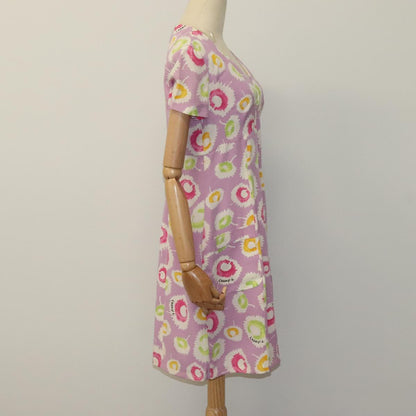 CHANEL One Piece Silk Multicolor CC FF1383