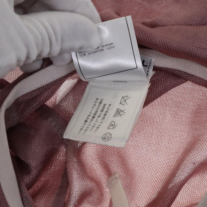 CHANEL Mesh Tank Top Polyester Pink CC FF1401