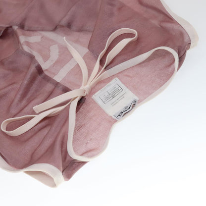 CHANEL Mesh Tank Top Polyester Pink CC FF1401