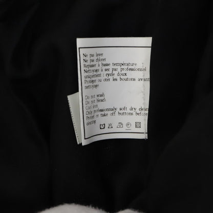 CHANEL Skirt Wool Black CC FF1637