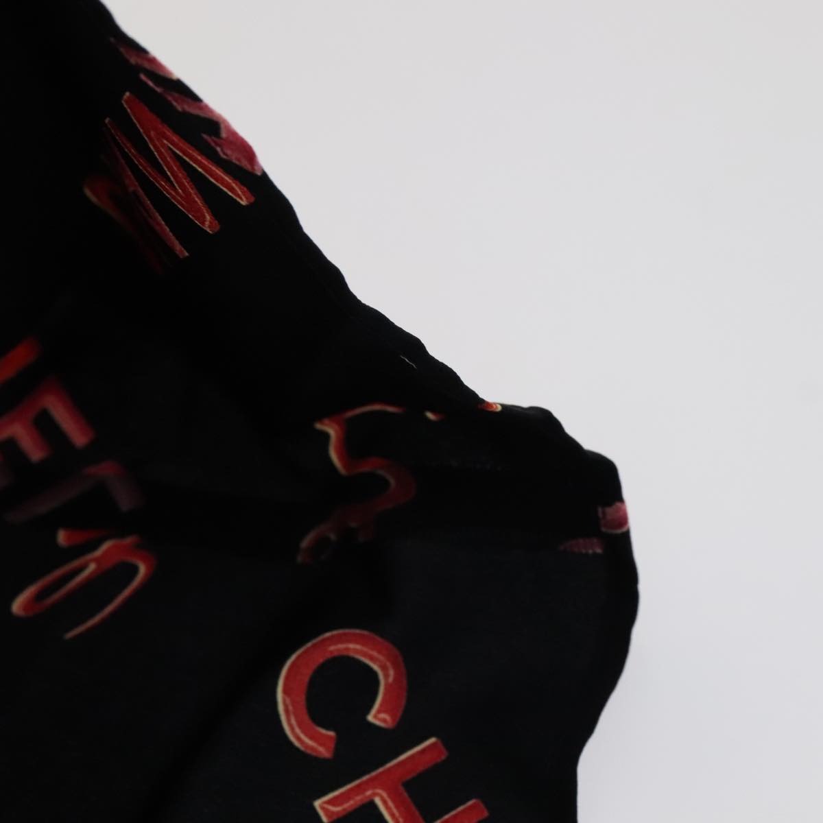 CHANEL Tank Top Silk Black CC FF1644