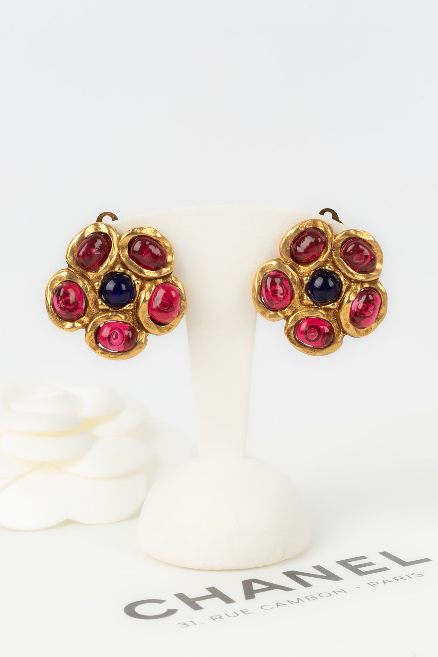 Boucles d'oreilles fleurs Chanel