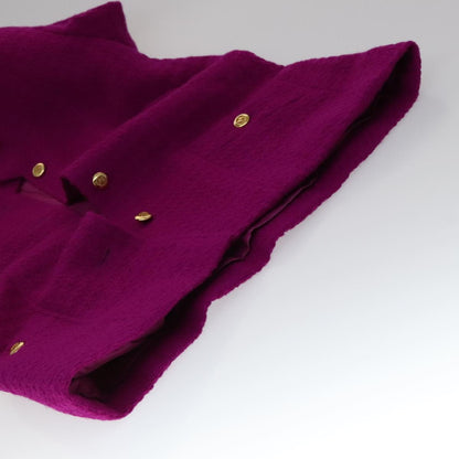 CHANEL Setup Skirt Jacket Wool Purple D-TK-9064 CC FF2565