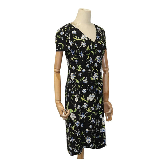 CHANEL One Piece Silk Black CC FF2883