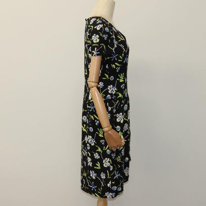 CHANEL One Piece Silk Black CC FF2883