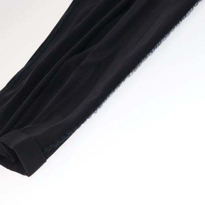 CHANEL Pants Wool Navy C-TK-5914 CC FF2944