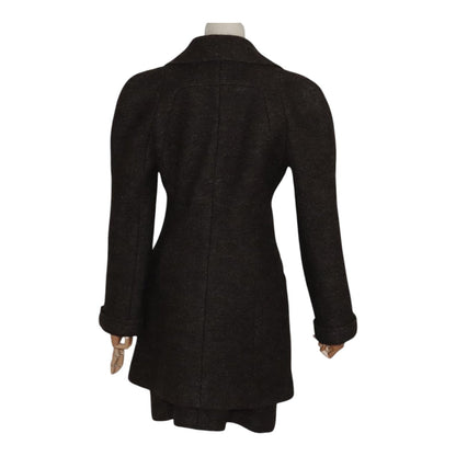 CHANEL Setup Skirt Jacket Wool Brown C-TK-5914 CC FF3295