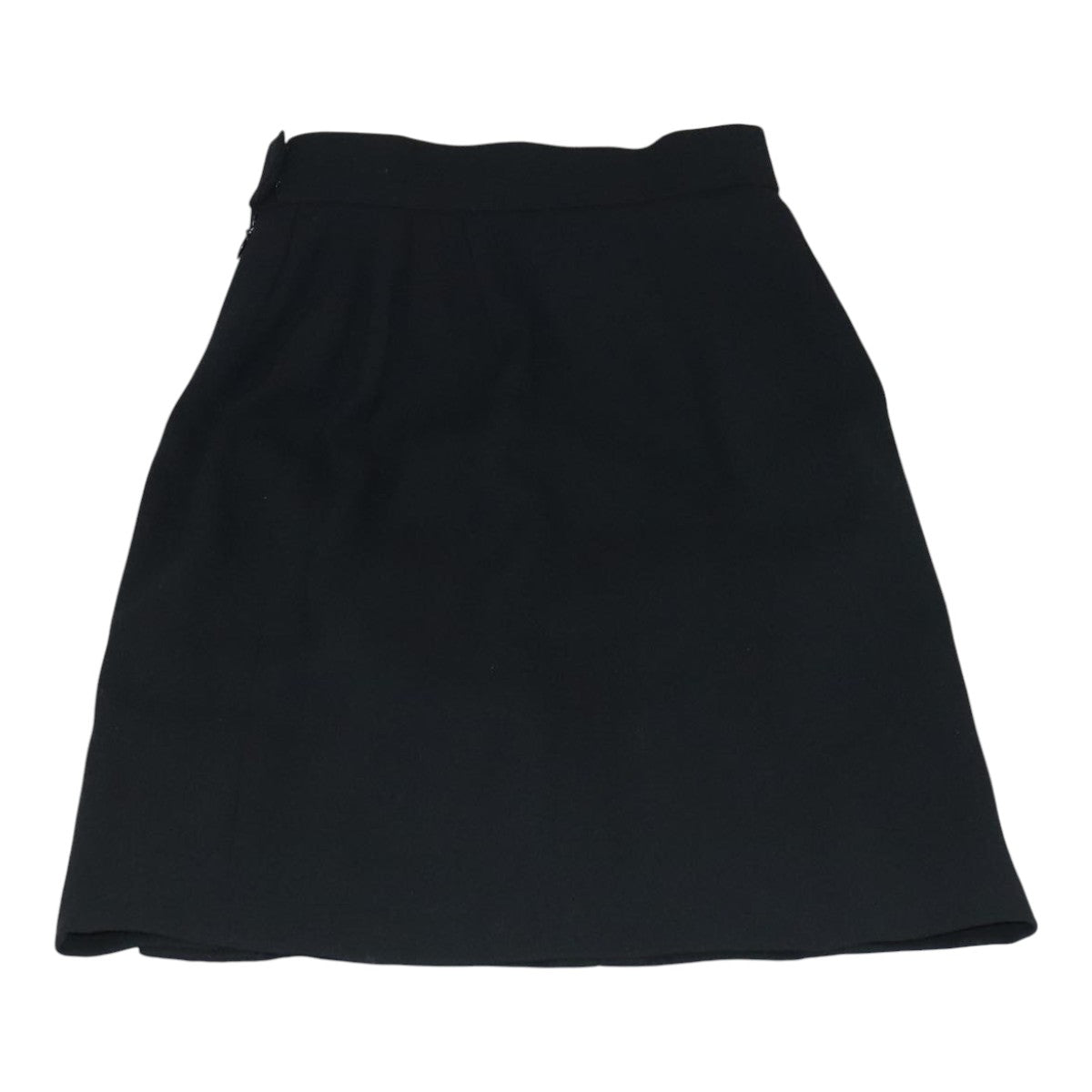 CHANEL Skirt Wool Black CC FF3749