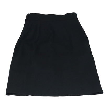 CHANEL Skirt Wool Black CC FF3749
