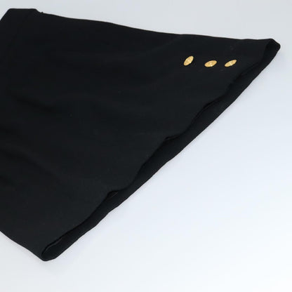 CHANEL Skirt Wool Black CC FF3749
